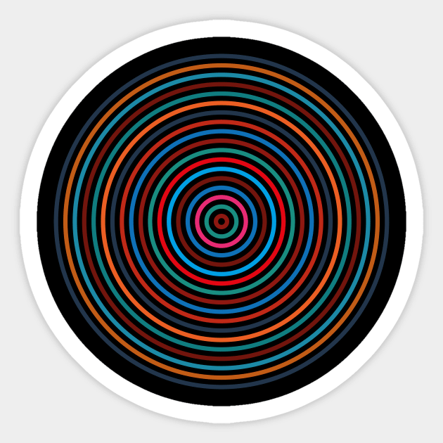 Concentric Colors Sticker by n23tees